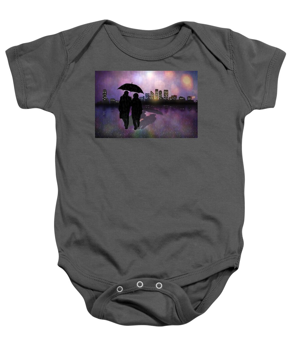 2d Baby Onesie featuring the digital art Things Are Looking Up by Brian Wallace