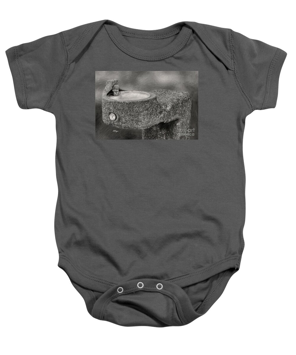 Vintage Baby Onesie featuring the mixed media Those Days by DB Hayes