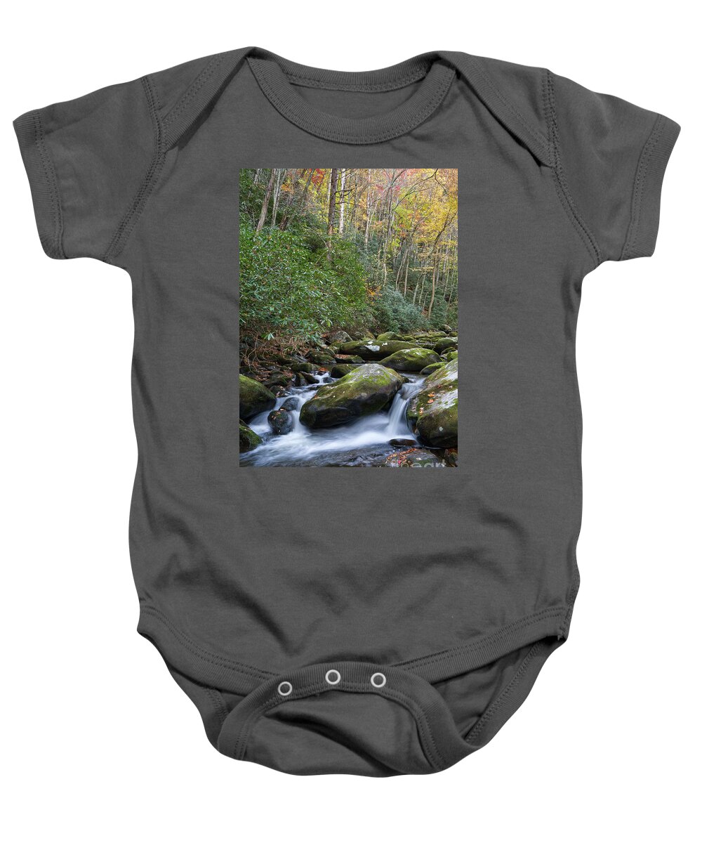 Smoky Mountains Baby Onesie featuring the photograph Thunderhead Prong 27 by Phil Perkins