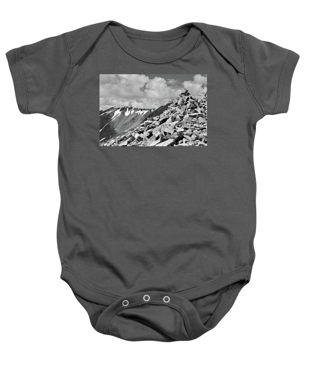 Colorado Mountains Baby Onesie featuring the photograph Towards the Top by Amee Cave