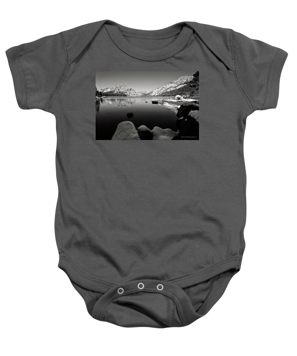 Lake Baby Onesie featuring the photograph Tranquil Yosemite Lake by Ryan Huebel