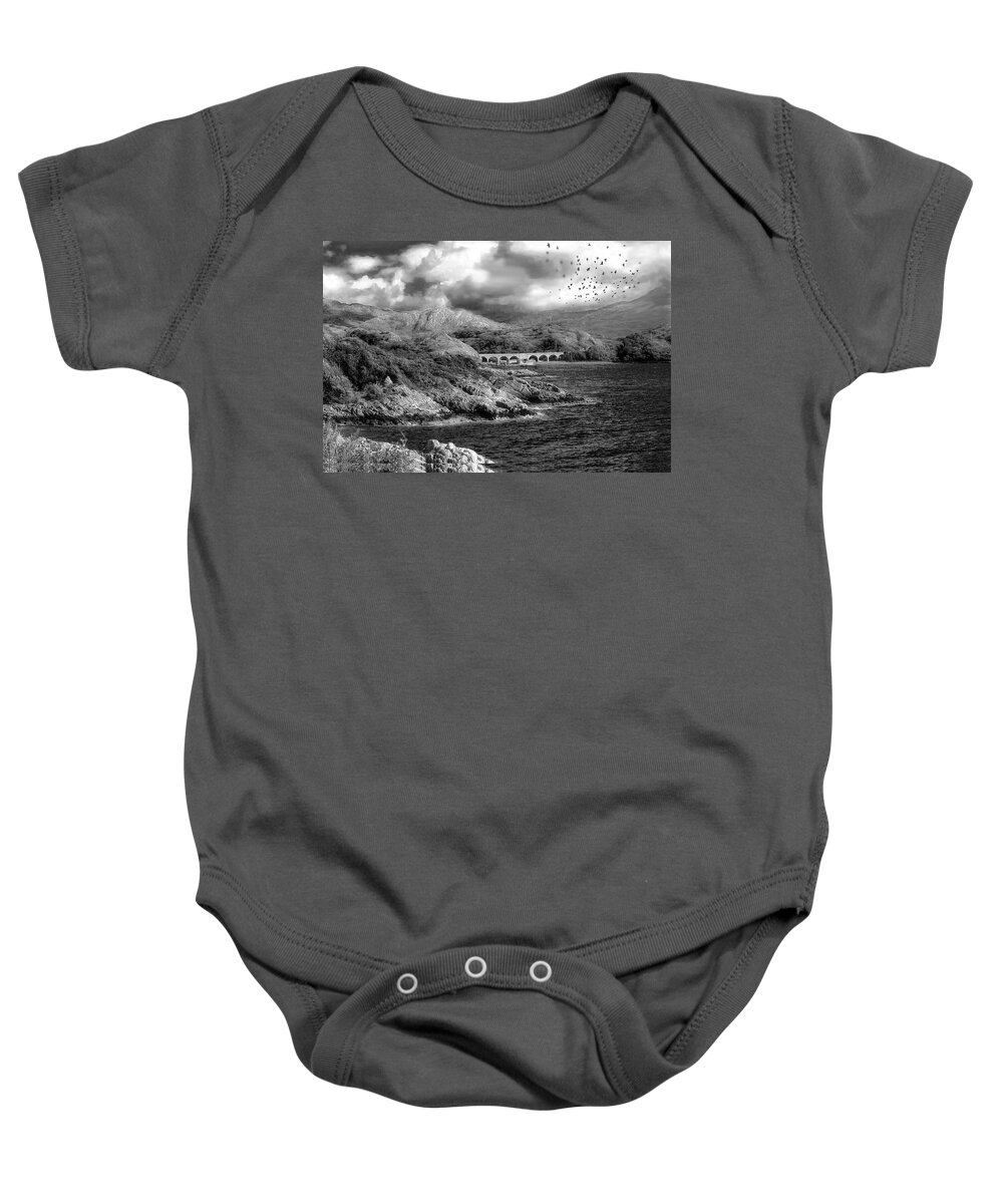 Landscape With Birds Baby Onesie featuring the photograph Tranquility by Jim Signorelli