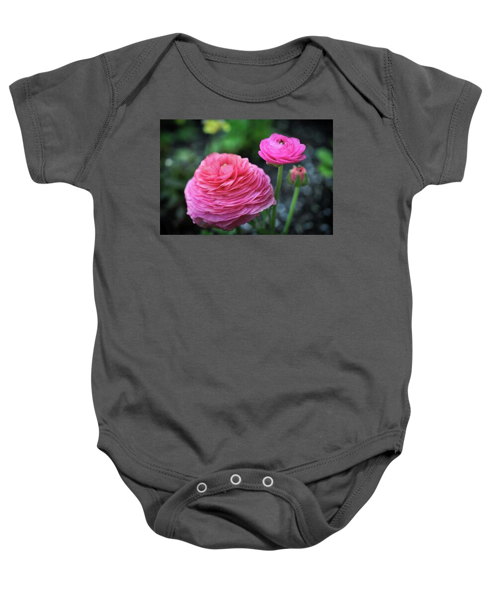 Pink Baby Onesie featuring the photograph Triple Pink by Scott Burd