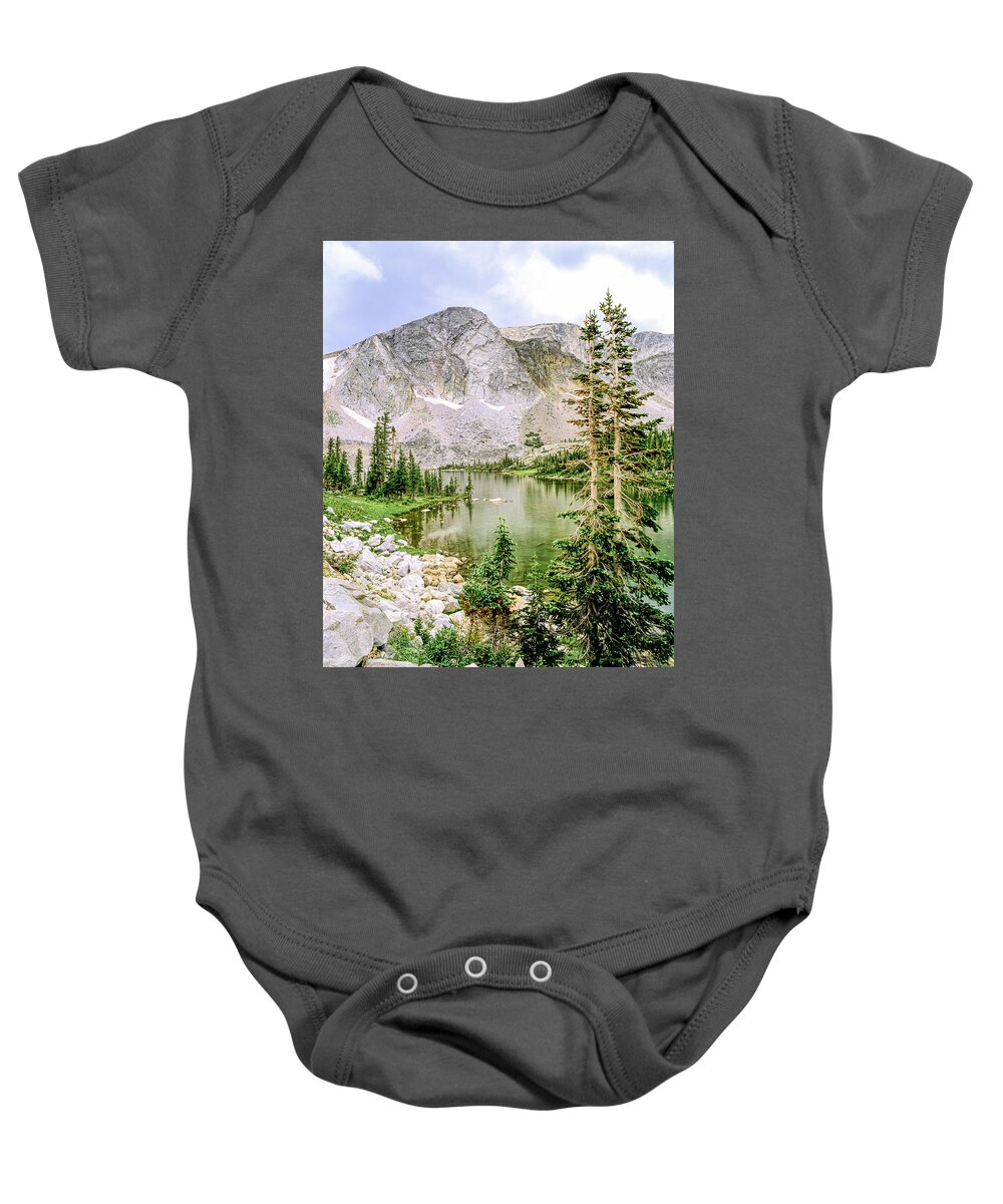 Usa Baby Onesie featuring the photograph Twin Trees by Randy Bradley