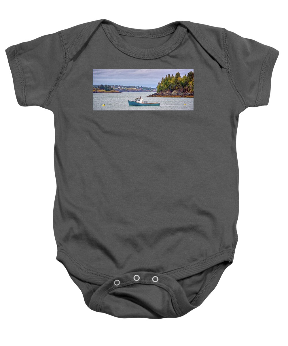 Maine Baby Onesie featuring the photograph Two Girls by Paul Freidlund