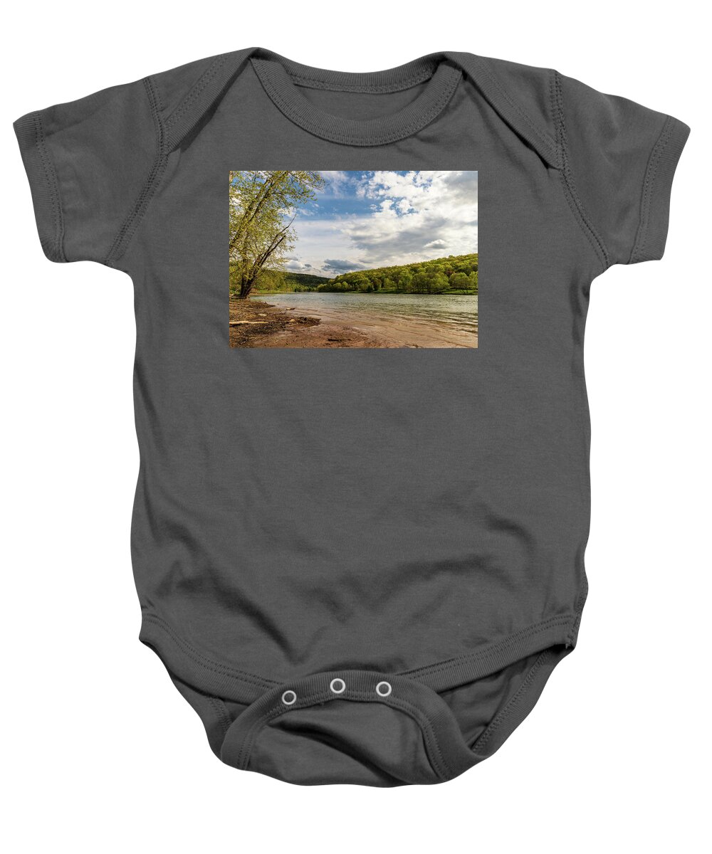Rivers Baby Onesie featuring the photograph Upper Delaware River - Ten Mile by Amelia Pearn