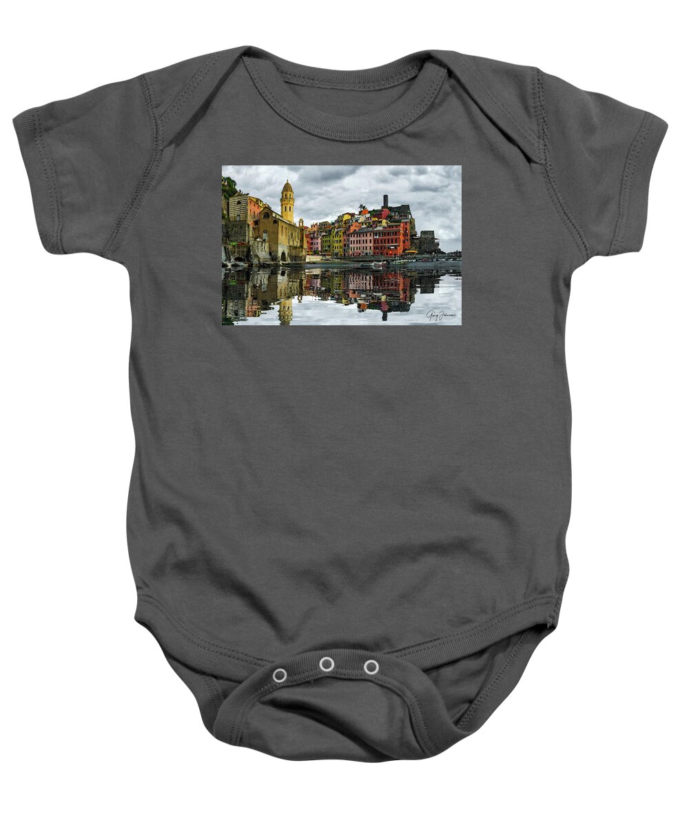 Gary Johnson Baby Onesie featuring the photograph Vernazza, Italy by Gary Johnson