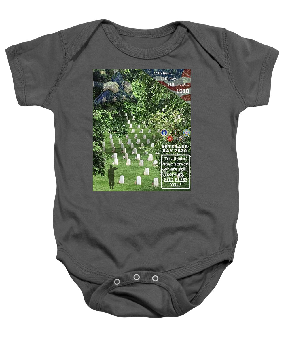 Veteran Baby Onesie featuring the photograph Veterans Day 20209 by Lee Darnell