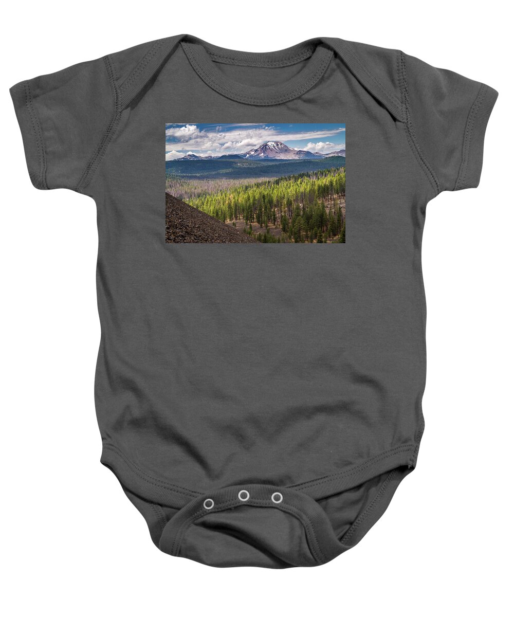 Mount Lassen Baby Onesie featuring the photograph View of Mount Lassen by Pierre Leclerc Photography