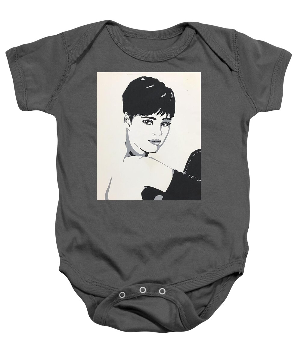 Fashion Baby Onesie featuring the painting Vogue by Judith Levins