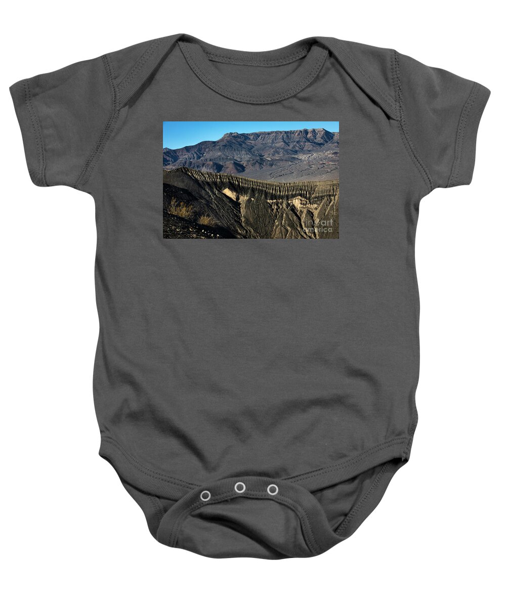 Death Valley Baby Onesie featuring the photograph Volcanic by Erin Marie Davis