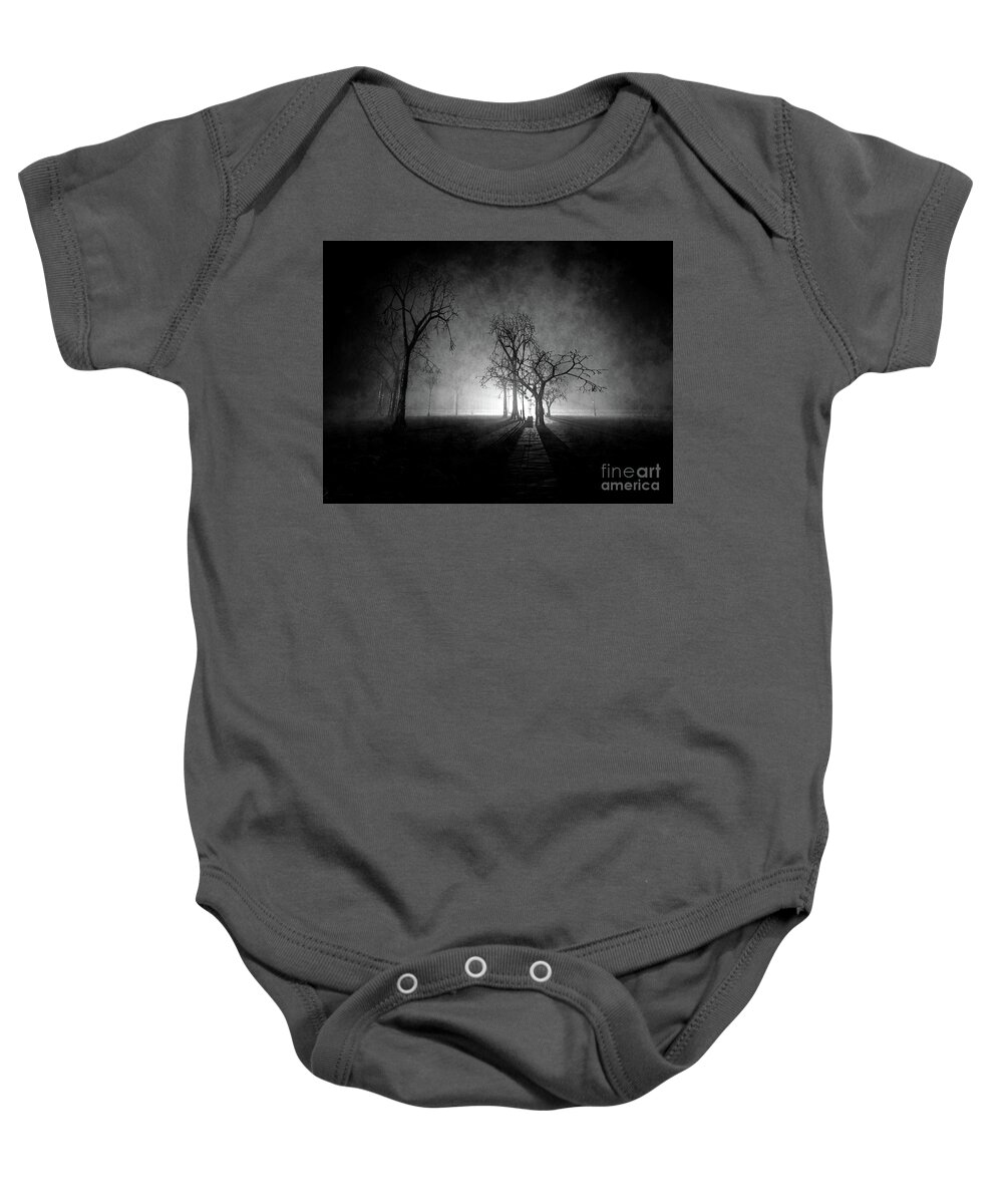 Alien Life Form Baby Onesie featuring the digital art We Are Not Alone by Phil Perkins