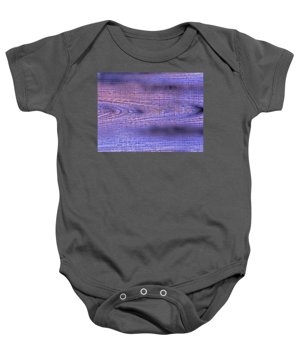 Abstract Baby Onesie featuring the digital art Weathered Board by David Desautel