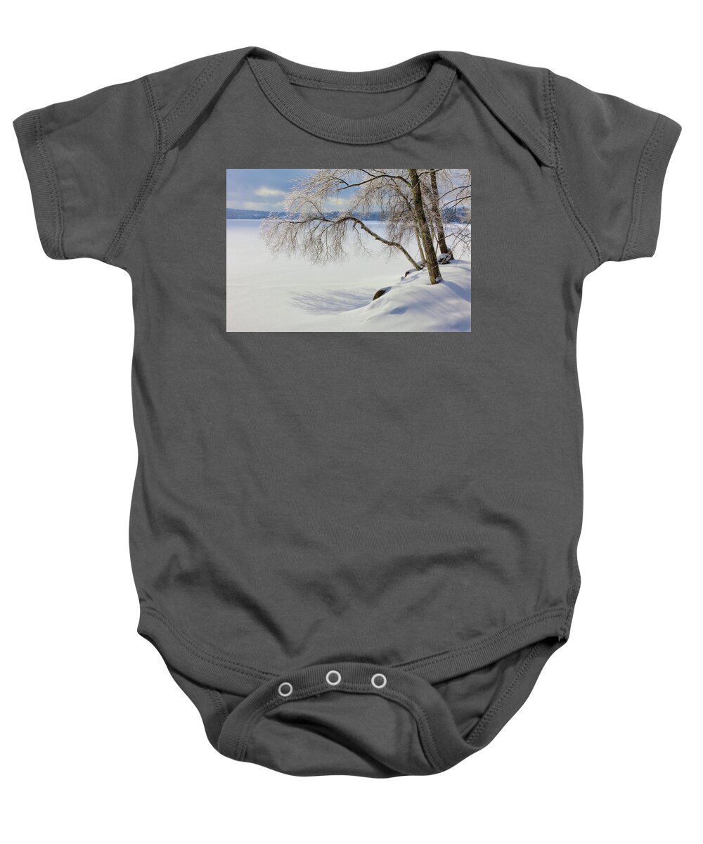 Winter Baby Onesie featuring the photograph Winter 3468 by Greg Hartford