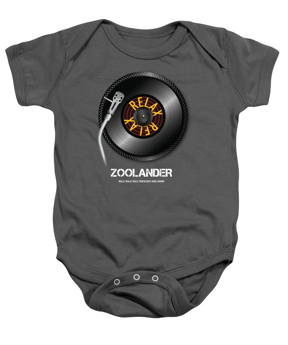 Zoolander Baby Onesie featuring the digital art Zoolander - Alternative Movie Poster by Movie Poster Boy