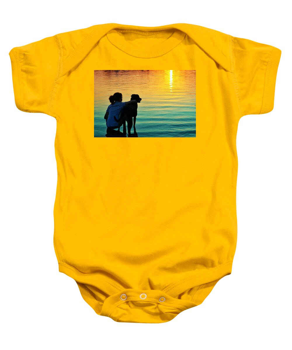 Dog Baby Onesie featuring the photograph Island by Laura Fasulo
