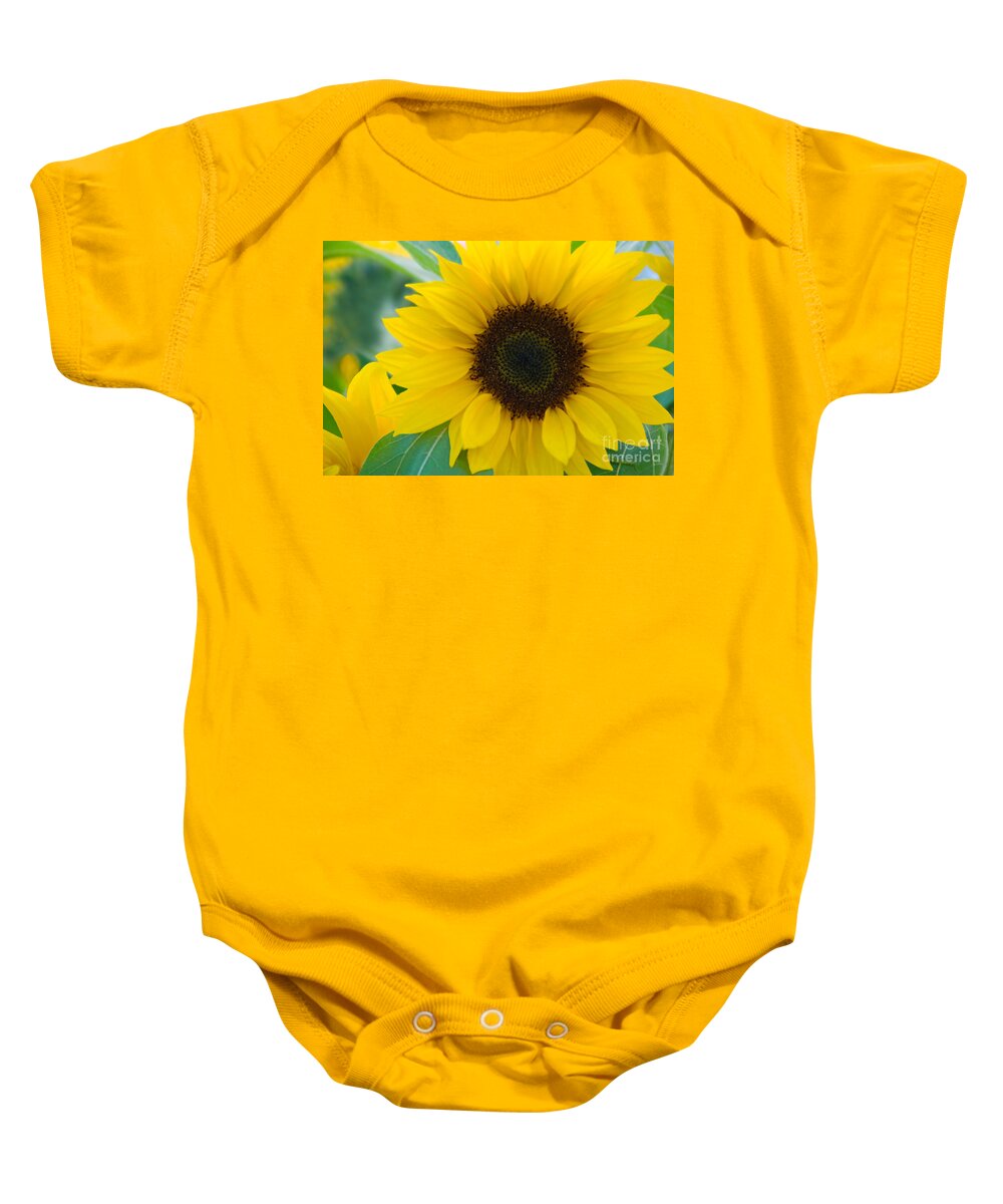 Flower Baby Onesie featuring the photograph Sunflower #2 by Richard and Ellen Thane