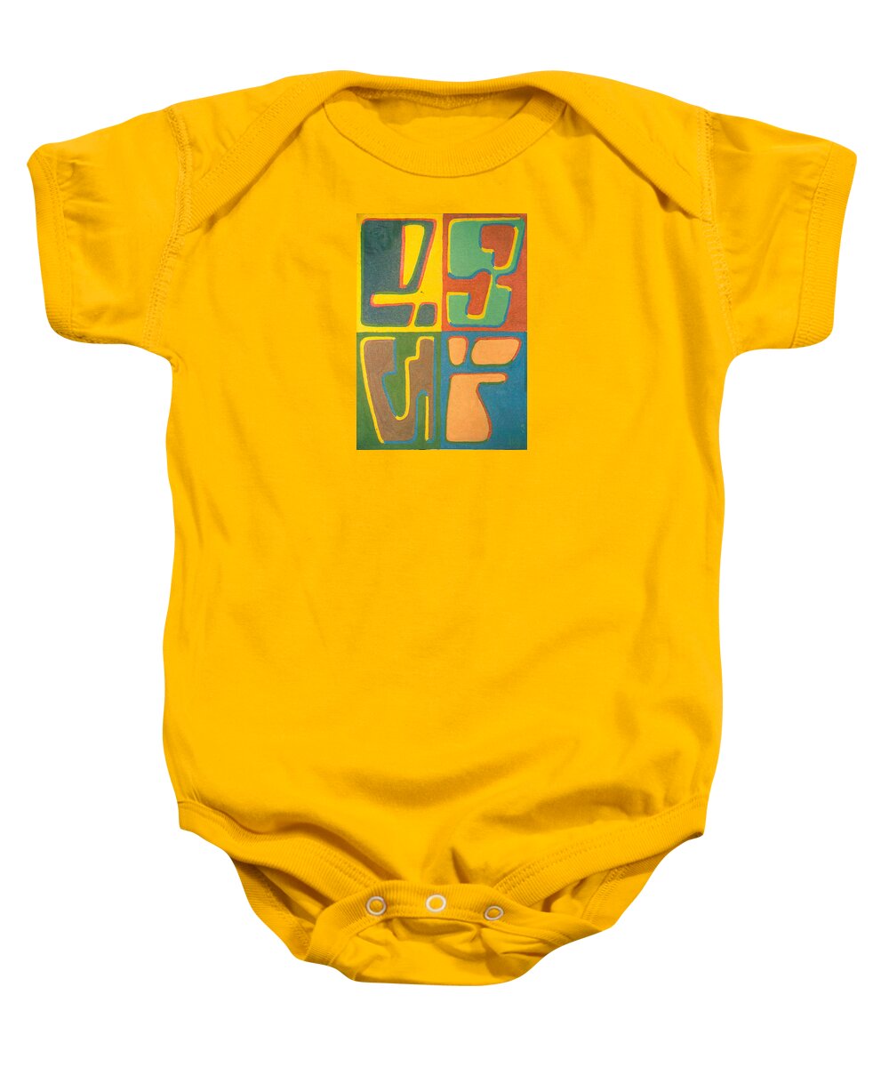 1994 Baby Onesie featuring the painting Alien Typography by Will Felix