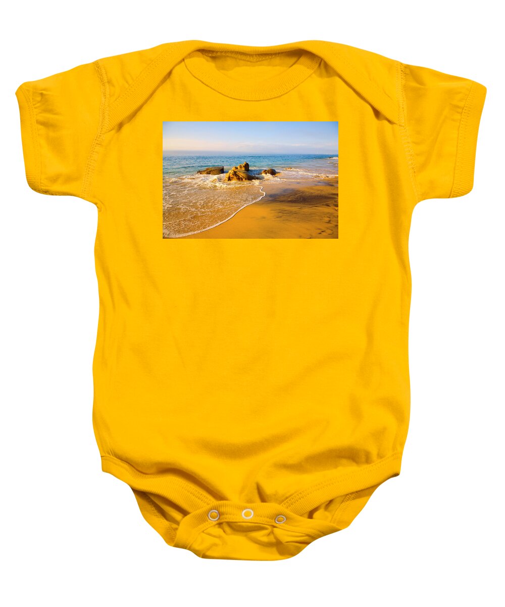 Beach Baby Onesie featuring the photograph Awash by Alexey Stiop