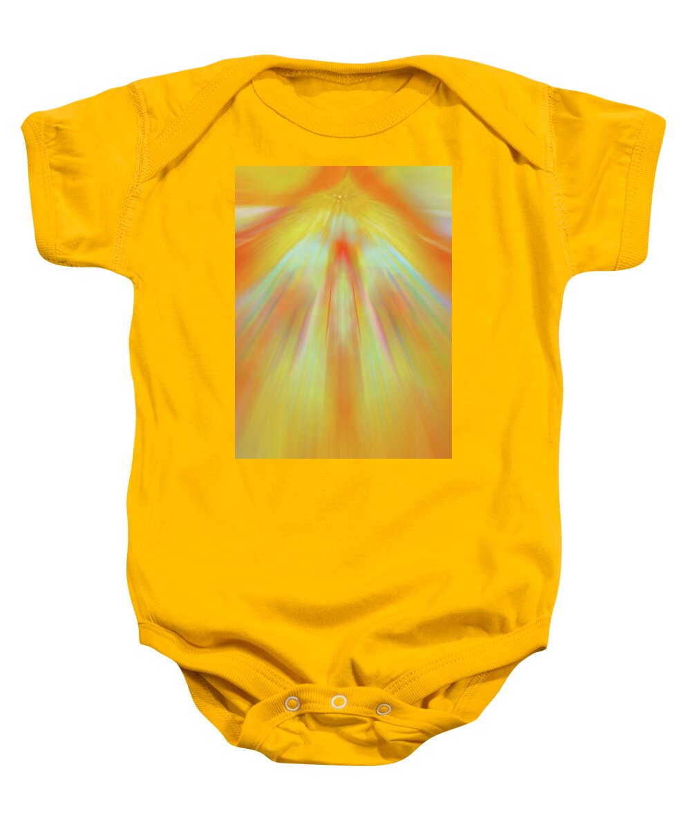 Angel Baby Onesie featuring the painting Celestial Flight by Anne Cameron Cutri