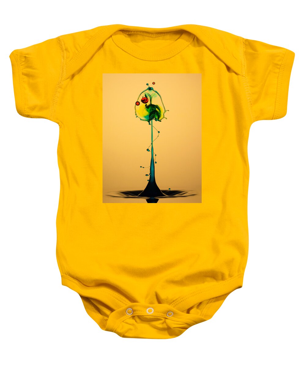 Water Baby Onesie featuring the photograph Colorful collision by Jaroslaw Blaminsky