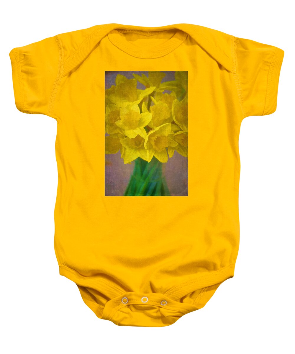 Floral Baby Onesie featuring the photograph Daffodils 10 by Pamela Cooper