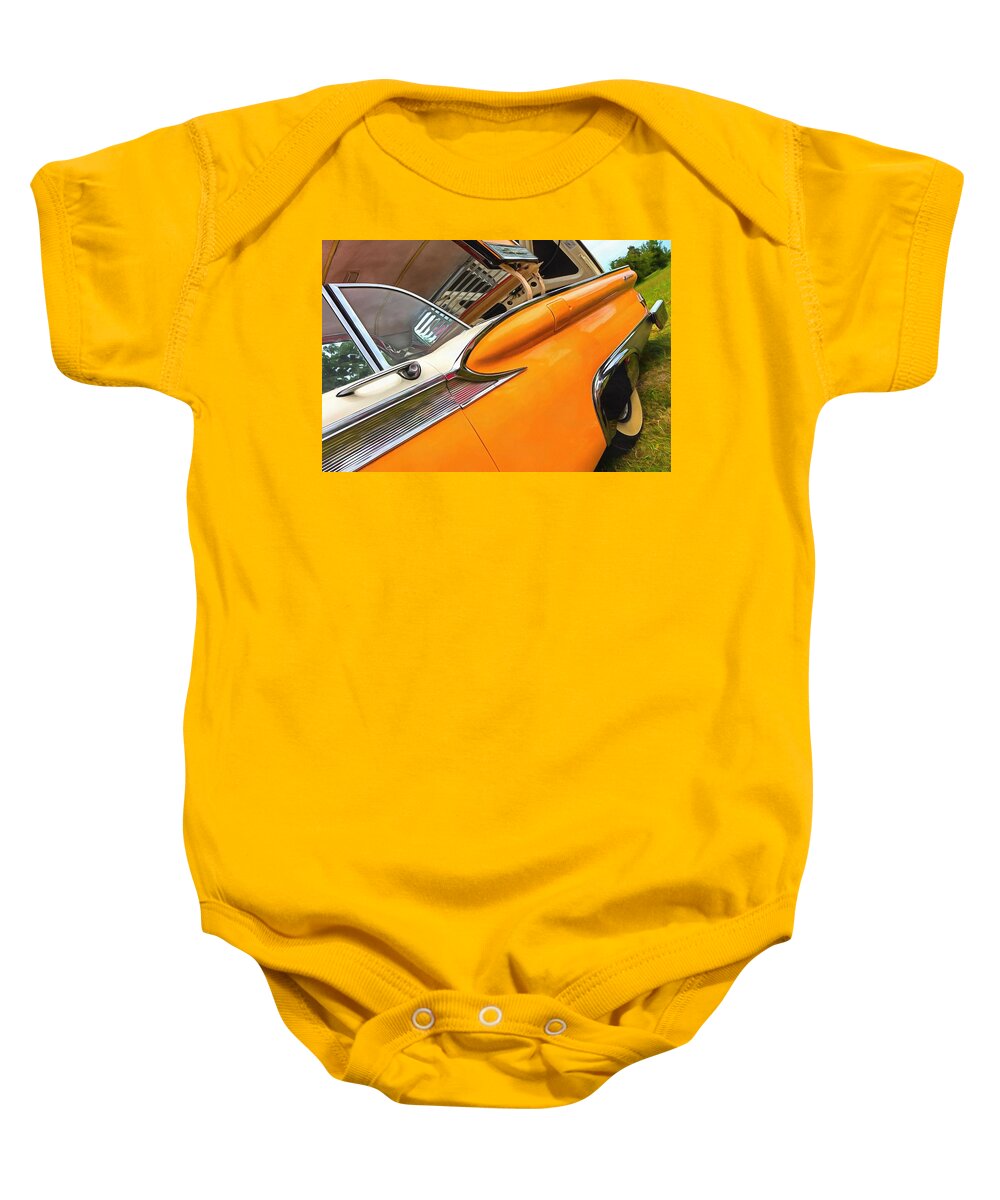 Ford Baby Onesie featuring the photograph Ford Galaxie Skyliner 11 by Mick Flynn