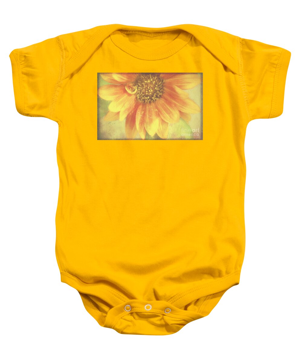 Flower Baby Onesie featuring the photograph Garden Sunshine by Peggy Hughes