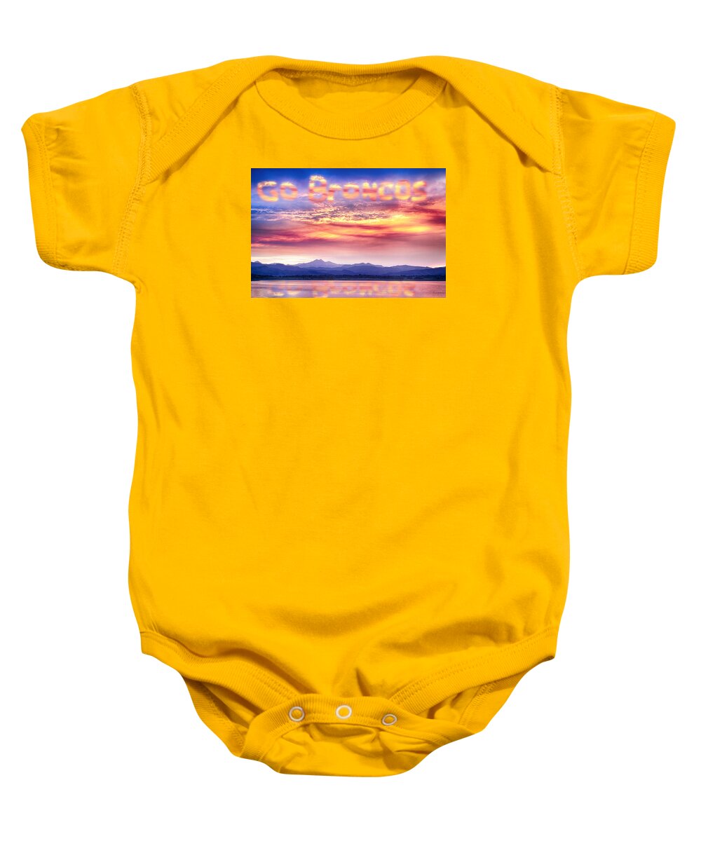 Broncos Baby Onesie featuring the photograph Go Broncos Colorful Colorado by James BO Insogna