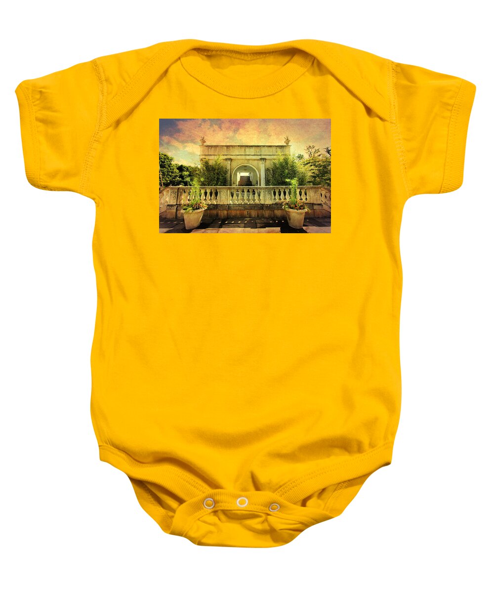 Gardens Baby Onesie featuring the photograph Heavenly Gardens by Trina Ansel