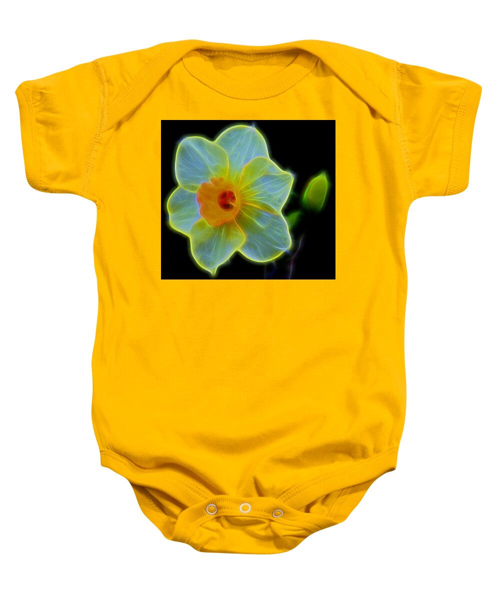 Incandescent Baby Onesie featuring the photograph Incandescent by Judy Vincent