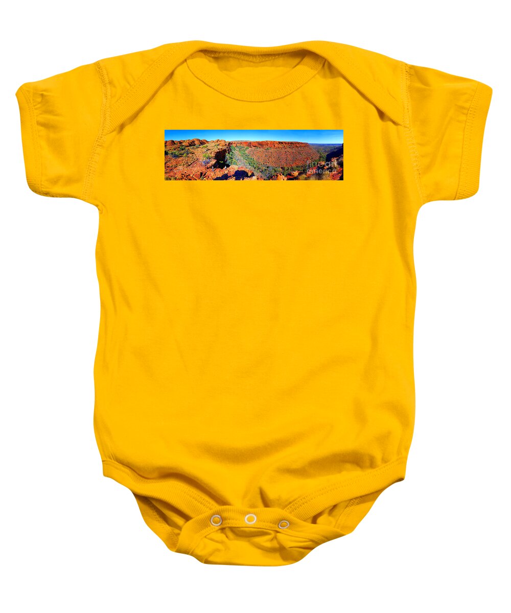 Kings Canyon Central Australia Outback Australian Landscape Baby Onesie featuring the photograph Kings Canyon Central Australia by Bill Robinson