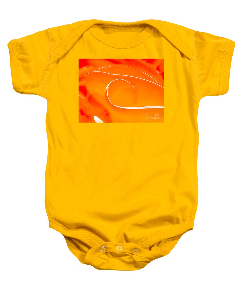 Abstract Baby Onesie featuring the photograph Noon by Fei A
