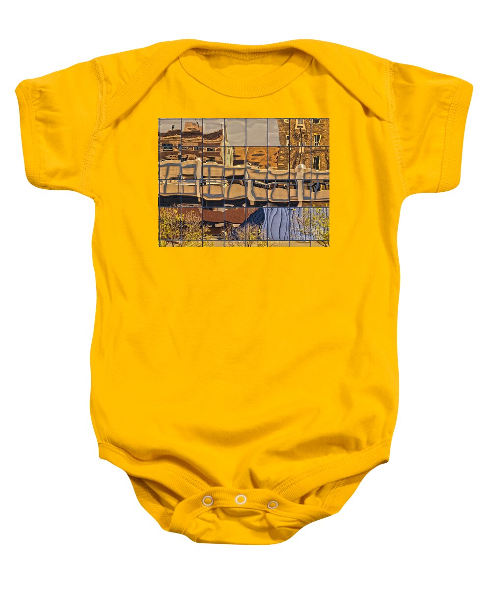 Mirror;glass Baby Onesie featuring the photograph Looking Back at Me by M Dale