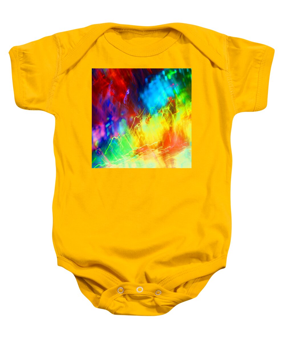 Abstract Baby Onesie featuring the photograph Physical Graffiti 1Full Image by Dazzle Zazz