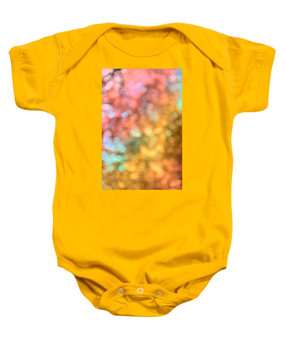 Reflections Baby Onesie featuring the photograph Reflections - Abstract by Marianna Mills