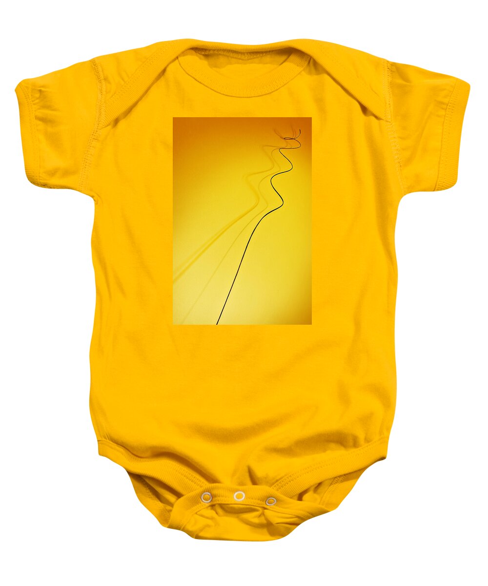 Orange Baby Onesie featuring the photograph Spiral Abstraction by Meirion Matthias