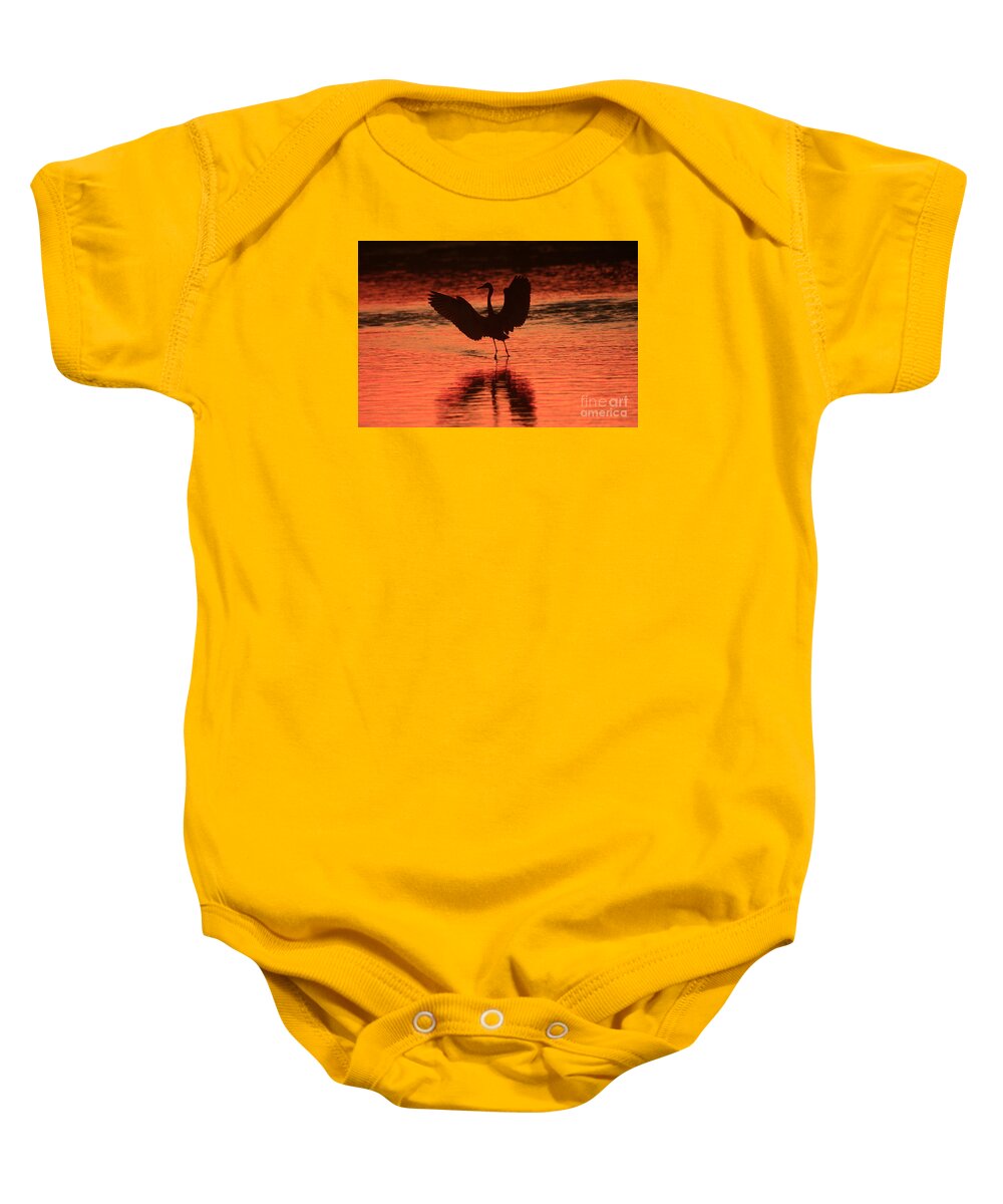 Landscapes Baby Onesie featuring the photograph Sunset Dancer by John F Tsumas