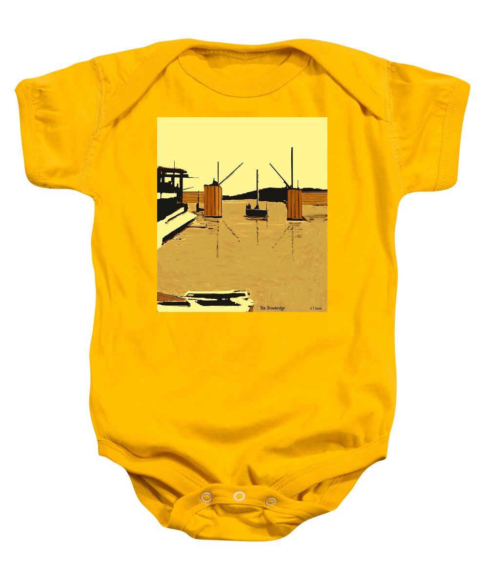 Fineartamerica.com Baby Onesie featuring the painting The Drawbridge Number 18 by Diane Strain