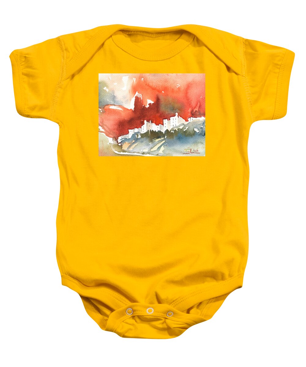 Travel Baby Onesie featuring the painting The Menerbes Where Nicolas de Stael lived by Miki De Goodaboom