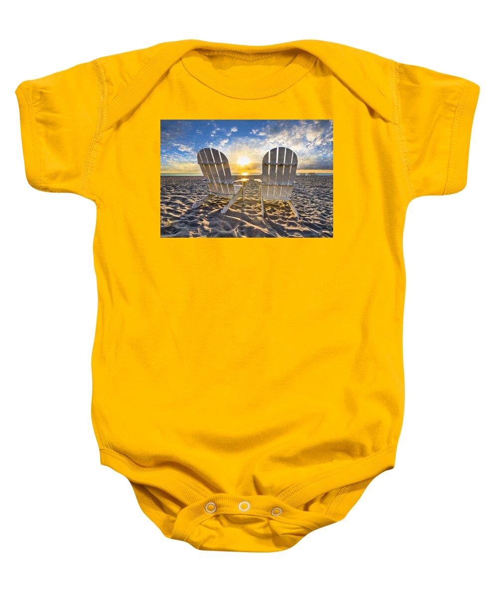 Clouds Baby Onesie featuring the photograph The Salt Life by Debra and Dave Vanderlaan