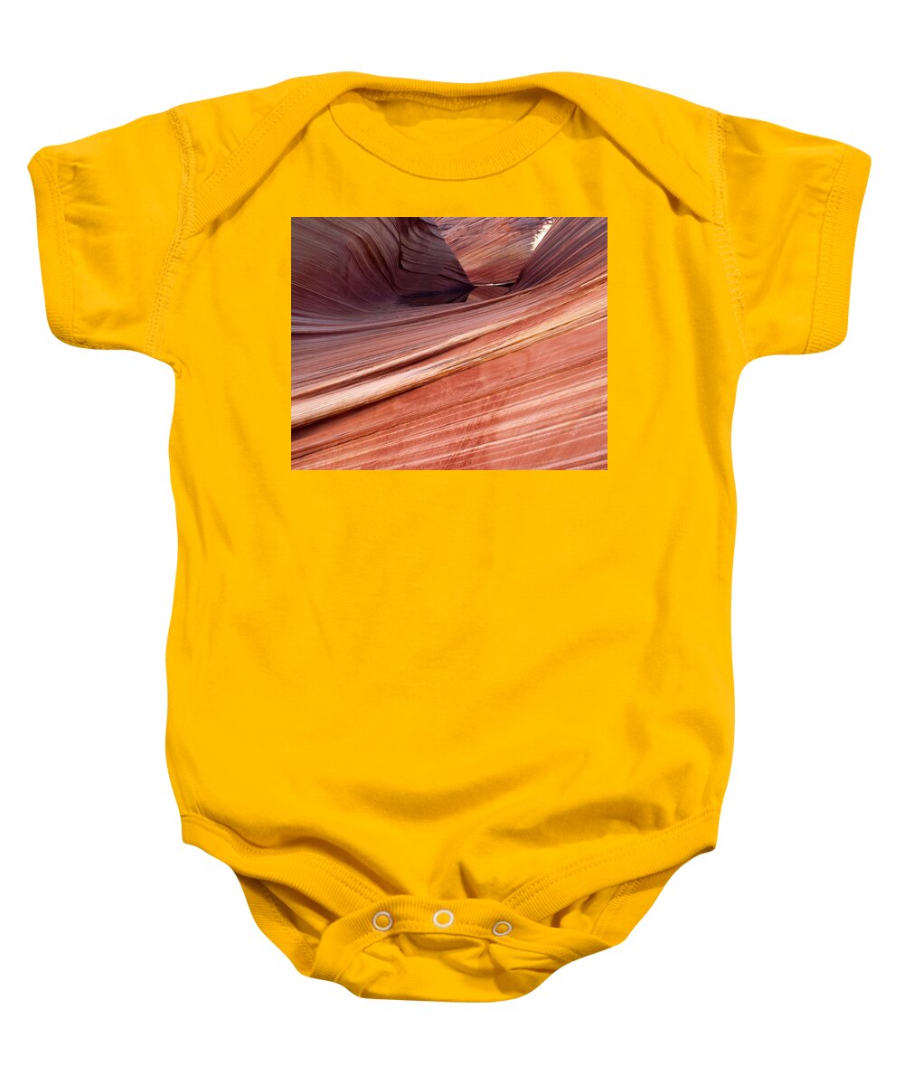 Landscape Baby Onesie featuring the photograph 'The Wave' North Coyote Buttes 62 by JustJeffAz Photography