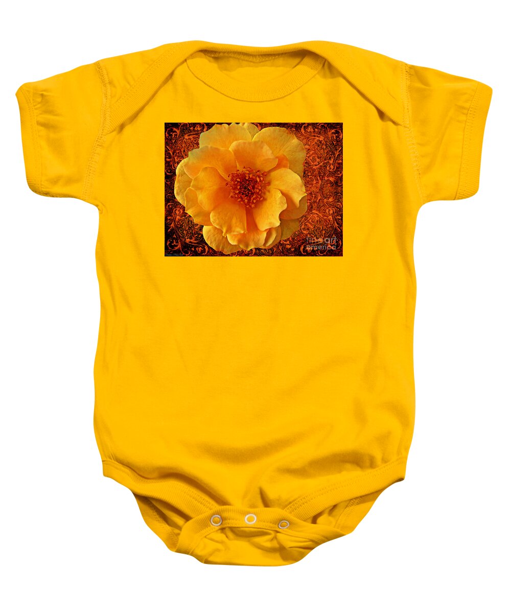 Flower Baby Onesie featuring the photograph Yellow Rose 7 by Debbie Portwood