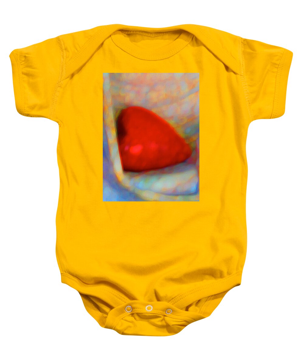 Abstract Baby Onesie featuring the digital art Abundant Love by Richard Laeton