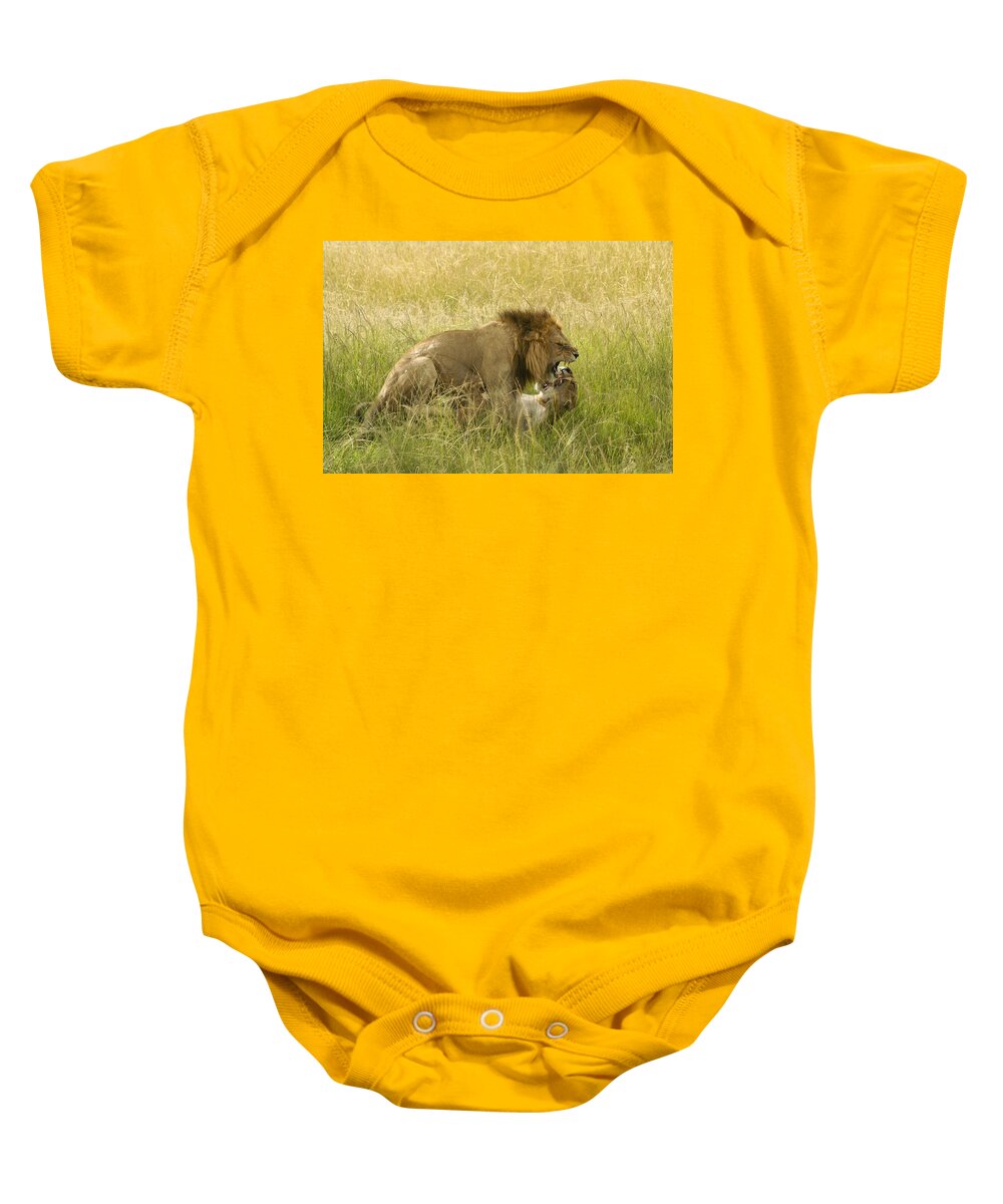 Africa Baby Onesie featuring the photograph Love in the Wild by Michele Burgess