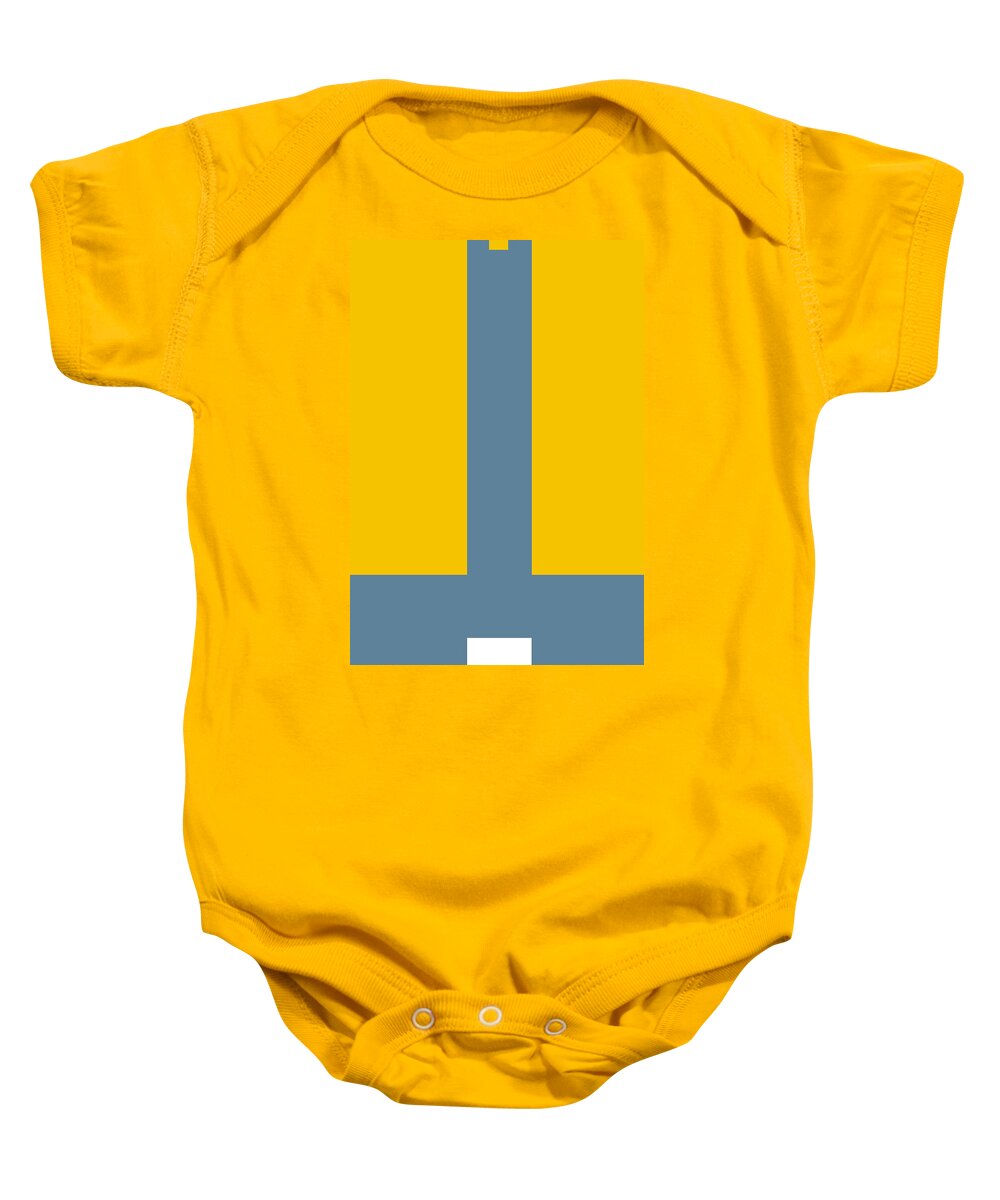 Abstract Baby Onesie featuring the digital art Molto by Naxart Studio