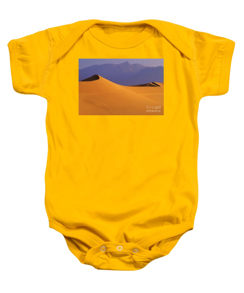 Death Valley Baby Onesie featuring the photograph Mountains Of Sand by Bob Christopher