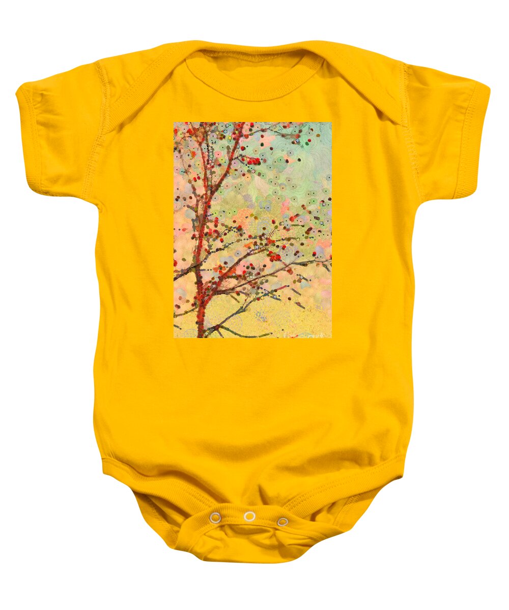 Tree Baby Onesie featuring the digital art Parsi-Parla - d16c02 by Variance Collections