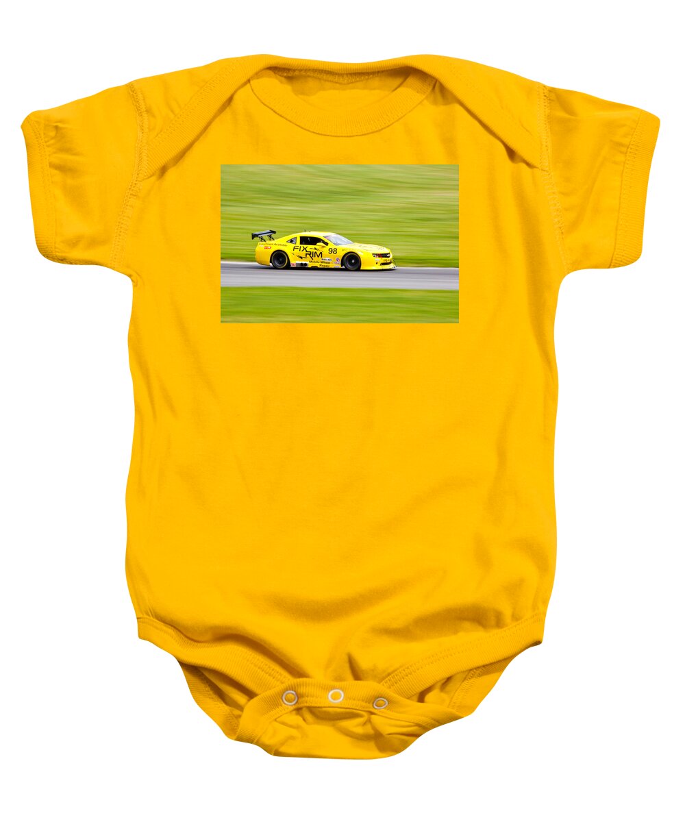 Racing Baby Onesie featuring the photograph Speeding By by Karol Livote