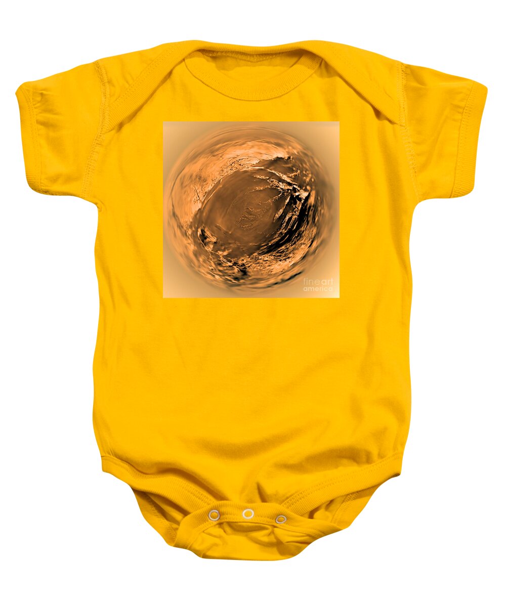Huygens Probe Baby Onesie featuring the photograph Titans Surface by Nasa